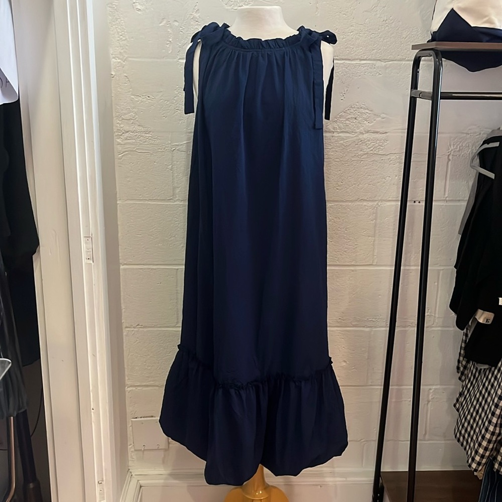 Umgee Bow Shoulder Midi Dress